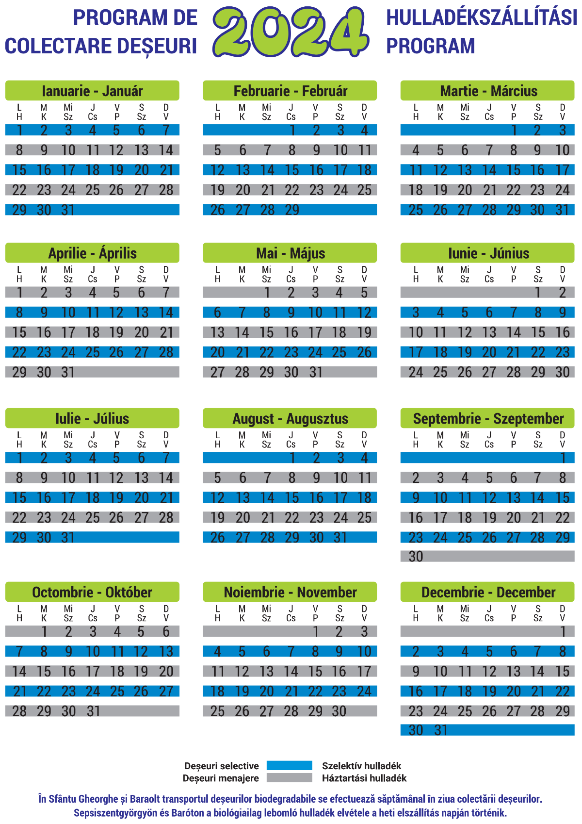 Hulladékelszállítási program - 2024