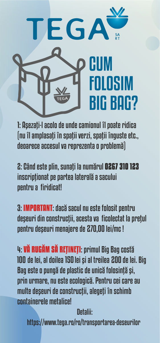 Cum să folosim sacul Big Bag?