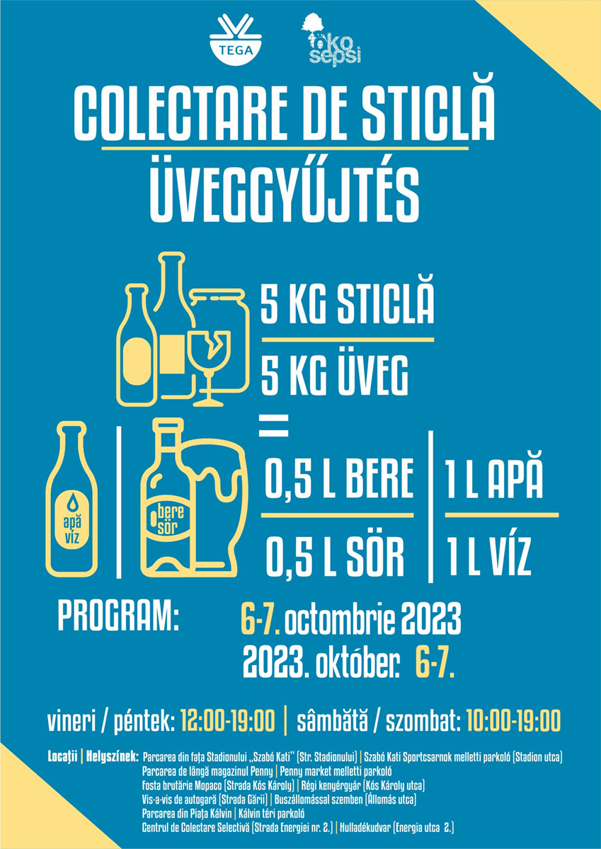 Üveggyűjtés, október, 2023